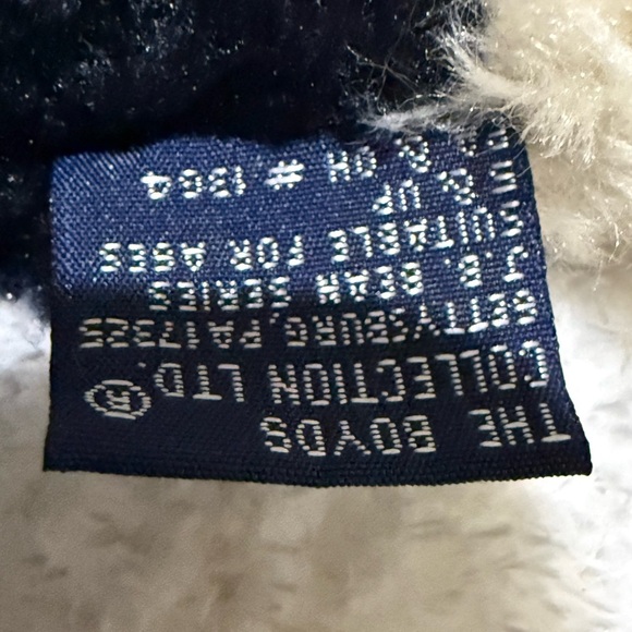 Boyds Bears Plush with Black and Cream Fur Cat - Picture 4 of 5